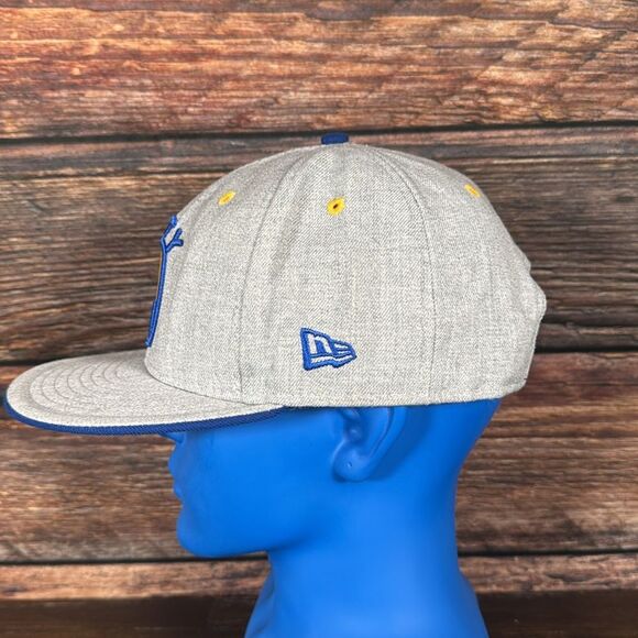 New Era Gray and Blue Golden State Warriors The City Snapback Hat - Picture 4 of 6
